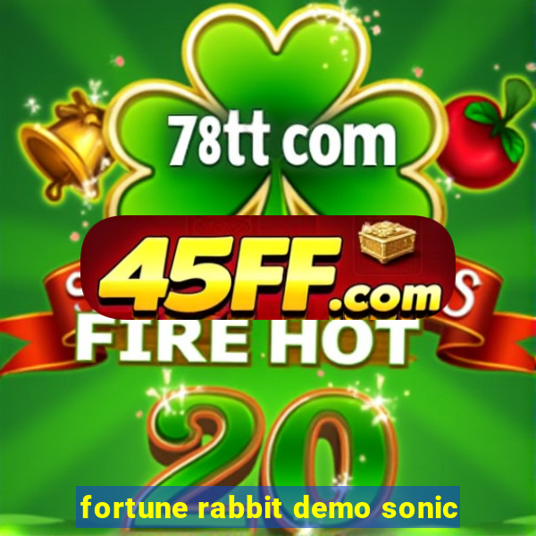 fortune rabbit demo sonic
